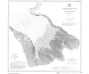 thumbnail for chart WA,1888,Commencement Bay and City of Tacoma